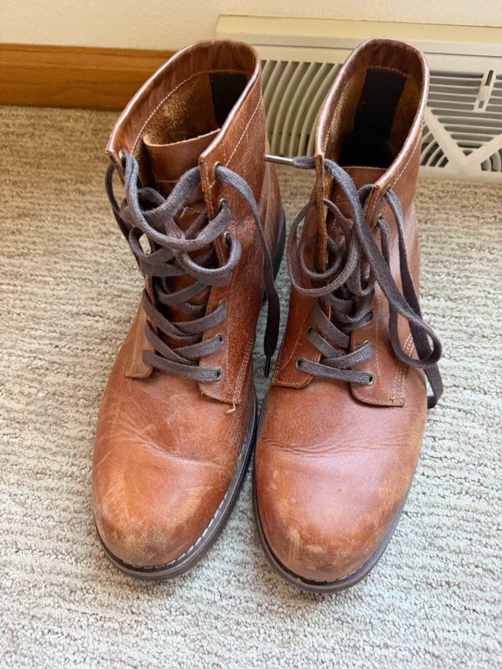 Express Boots Chestnut Brown Mens Size 101/2